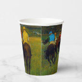 Gobelets En Papier Chevaux de course Edgar Degas à Longchamp (Droite)