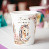 Gobelets En Papier Chevaux poney thème fête d'anniversaire vaisselle