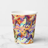 Gobelets En Papier Chevaux sauvages (Verso)