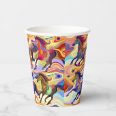 Gobelets En Papier Chevaux sauvages (Recto)