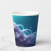 Gobelets En Papier Cheveux mauve de sirène (Verso)