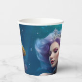 Gobelets En Papier Cheveux mauve de sirène (Recto)