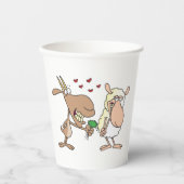 Gobelets En Papier Chèvre Et Mouton En Amour (Recto)