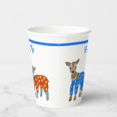 Gobelets En Papier Chèvres en pyjama Parti pour bois d'oeuvre (Droite)