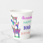 Gobelets En Papier Chèvres fête d'anniversaire personnalisée (Gauche)