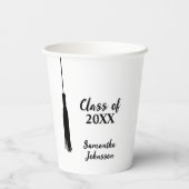 Gobelets En Papier Chic 2024 Grad Tassel Diplôme Personnalisé (Verso)