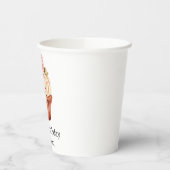 Gobelets En Papier Chic Blush Rose Cupcake Anniversaire (Gauche)