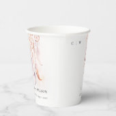 Gobelets En Papier Chic Boho Feather Dreamcatcher Watercolor Mariage (Droite)