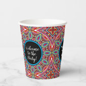 Gobelets En Papier Chic Custom Star Mosaic Kaleidoscope Art Motif (Recto)