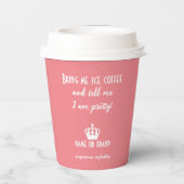 Gobelets En Papier Chic Fun Style Moderne (Verso)