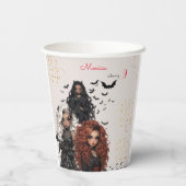 Gobelets En Papier Chic glam gothique effrayant filles fête d'anniver (Verso)