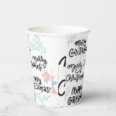 Gobelets En Papier Chic Merry Christmas Party Theme Custom Paper Cup (Droite)