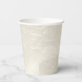 Gobelets En Papier Chic Pearl Glam Mariage ivoire (Verso)