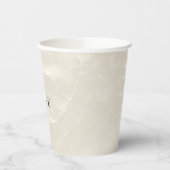 Gobelets En Papier Chic Pearl Glam Mariage ivoire (Gauche)