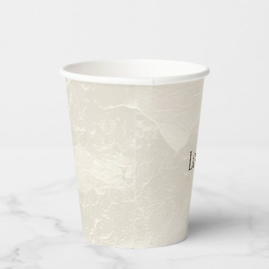 Gobelets En Papier Chic Pearl Glam Mariage ivoire (Droite)