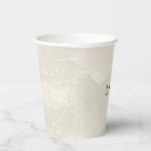 Gobelets En Papier Chic Perle Glam Ivoire Mariage   (Droite)