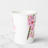 Gobelets En Papier Chic rose cerisier fleurs Sakura fête d'anniversai (Droite)