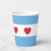Gobelets En Papier Chicago Love | Tasses en papier (Verso)