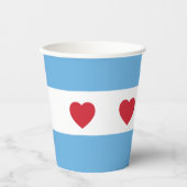 Gobelets En Papier Chicago Love | Tasses en papier (Recto)