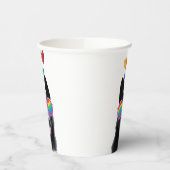 Gobelets En Papier Chien berger allemand avec coeur Saint-Valentin (Gauche)