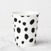 Gobelets En Papier Chien Black Spot Dalmatie Anniversaire (Verso)
