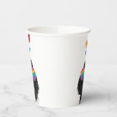Gobelets En Papier Chien Caniche avec coeurs Saint-Valentin (Gauche)