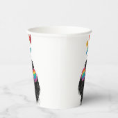 Gobelets En Papier Chien Caniche avec coeurs Saint-Valentin (Droite)