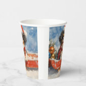 Gobelets En Papier Chien chinois japonais dans la corniche laissez pa (Droite)