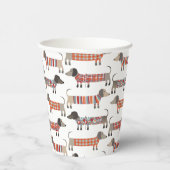 Gobelets En Papier Chien de saucisse Dachshund (Droite)