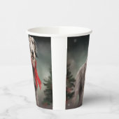 Gobelets En Papier Chien de Wolfhound à Noël de neige (Gauche)