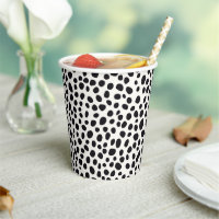 Chien noir et blanc Dalmatien Motif Abstrait