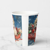 Gobelets En Papier Chien pekingese dans la corniche laissez passer No (Droite)