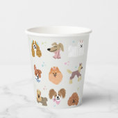 Gobelets En Papier Chiens Animaux (Recto)