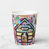 Gobelets En Papier Chiens anniversaire de fête décoration chien tasse (Verso)
