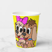 Gobelets En Papier Chiens d'art (Verso)