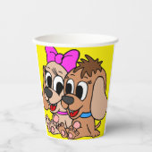 Gobelets En Papier Chiens d'art (Recto)