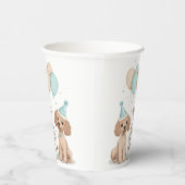 Gobelets En Papier Chiens de caniche normaux d'anniversaire (Droite)