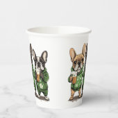 Gobelets En Papier Chiens de la Fête de la Saint-Patrick (Gauche)