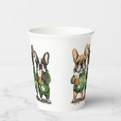 Gobelets En Papier Chiens de la Fête de la Saint-Patrick (Droite)