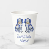 Gobelets En Papier Chiens de Staffordshire aquarelle (Recto)