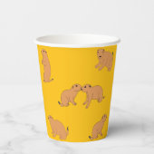 Gobelets En Papier Chiens des Prairies (Verso)