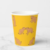 Gobelets En Papier Chiens des Prairies (Recto)