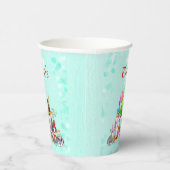 Gobelets En Papier Chiens mignons Anniversaire Célébration Paw-ty (Droite)