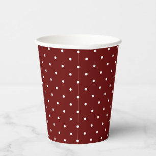 Gobelets En Papier Chiffres blancs minuscules en rouge