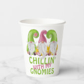 Gobelets En Papier Chillin Avec Mes Gnomies Gnome Humour (Verso)