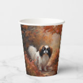 Gobelets En Papier Chin japonais à l'automne Feuilles automne Inspira (Verso)