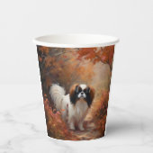 Gobelets En Papier Chin japonais à l'automne Feuilles automne Inspira (Recto)