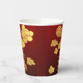 Gobelets En Papier Chinese New Year Horse 2026 Gold Clouds PPC (Gauche)