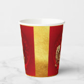 Gobelets En Papier Chinois FU Luck lantern Tiger Année saluant PC01 (Gauche)