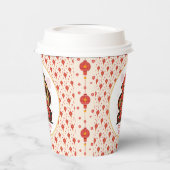 Gobelets En Papier Chinois rouge or joyeuse Nouvel An Lunaire Du Serp (Gauche)